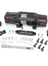 Rough Country 6500-LB Winch W/ Remote UTV Synthetic Rope                                     - RS6500SA - Image 6