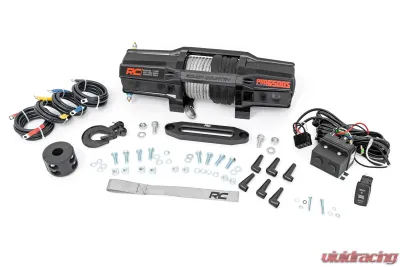 Rough Country 6500-LB Winch W/ Remote UTV Synthetic Rope - RS6500SA