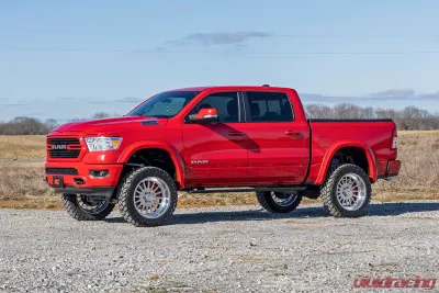 Rough Country Sport Fender Flares PR4 Flame Red for Ram 1500 2019-2024, 5" Height - S-D10914-PR4