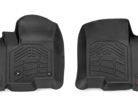 Rough Country Floor Mats FR Bucket Crew Chevy | GMC 1500 | 2500HD | 3500HD 19-25 & Classic