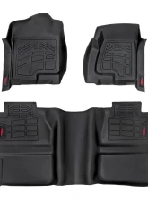 Rough Country Sure-Fit Floor Mats for Chevy GMC 1500 1999-2006 & Classic, All-Weather Rubber                                     - SM29912A - Image 6