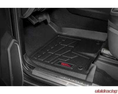 Rough Country Sure-Fit Floor Mats for Ram 2500/3500 2019-2024, Front & Rear, Thermoplastic Rubber - SM31430