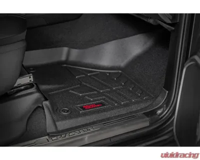 Rough Country Sure-Fit Floor Mats for Ram 2500/3500 2019-2024, Front & Rear, Thermoplastic Rubber - SM31430