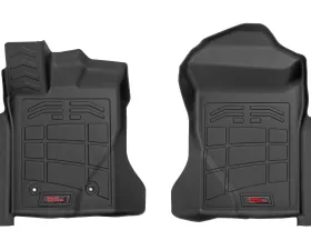 Rough Country Sure-Fit Floor Mats for 2024-2025 Ford Ranger Crew Cab, Thermoplastic Rubber