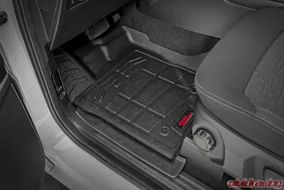 Rough Country Sure-Fit Floor Mats Front & Rear for 2024 Ford Ranger Crew Cab - SM51003