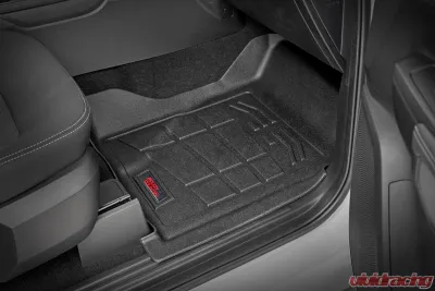 Rough Country Sure-Fit Floor Mats Front & Rear for 2024 Ford Ranger Crew Cab - SM51003
