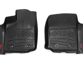 Rough Country Sure-Fit Floor Mats for 2016-2023 Toyota Tacoma Double Cab, Thermoplastic Rubber