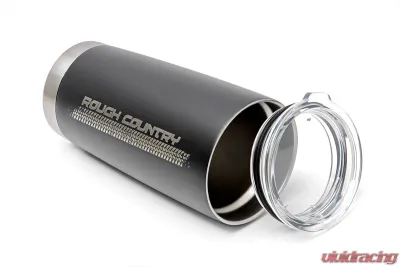 Rough Country 20 OZ Double Wall Stainless Steel Tumbler with BPA-Free Lid - Black - T20
