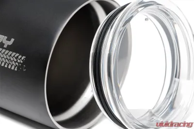 Rough Country 20 OZ Double Wall Stainless Steel Tumbler with BPA-Free Lid - Black - T20