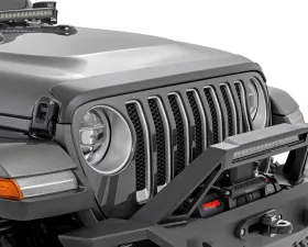 Rough Country Trail Cladding Hood Protector for Jeep Wrangler 2019-2024, Durable UV-Resistant Finish