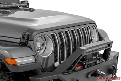 Rough Country Trail Cladding Hood Protector for Jeep Wrangler 2019-2024, Durable UV-Resistant Finish - TC105202