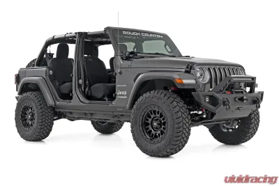 Rough Country Trail Cladding Hood Protector for Jeep Wrangler 2019-2024, Durable UV-Resistant Finish - TC105202