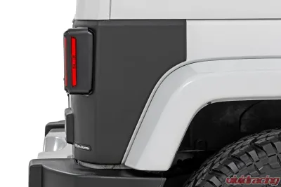 Rough Country Trail Cladding Rear Corners for Jeep Wrangler 2007-2017, UV Protected - TC13022
