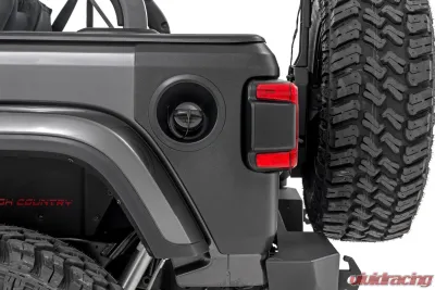 Rough Country Trail Cladding Rear Corners for 2019-2024 Jeep Wrangler, UV Protected - TC13026