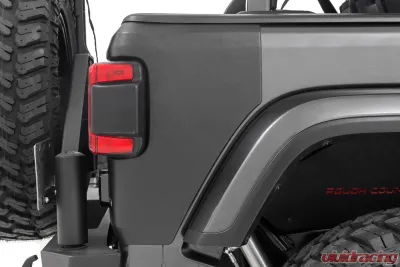 Rough Country Trail Cladding Rear Corners for 2019-2024 Jeep Wrangler, UV Protected - TC13026