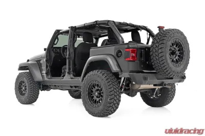 Rough Country Trail Cladding Rear Corners for 2019-2024 Jeep Wrangler, UV Protected - TC13026