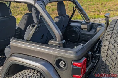 Rough Country Tailgate Protector for Jeep Wrangler 2019-2024, Heavy-Duty Thermoplastic, UV-Resistant - TC73262
