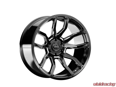 Rough Country Torque Impact Wheels 20x9 6x5.5 -12mm Gloss Black Milled Accents - TW403C-20908433-12