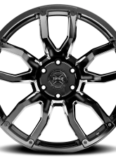 Rough Country Torque Impact Wheels 20x9 6x5.5 -12mm Gloss Black Milled Accents                                     - TW403C-20908433-12 - Image 4