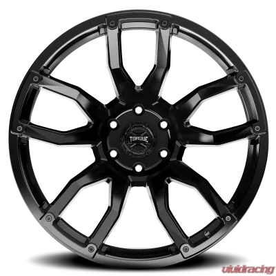 Rough Country Torque Impact Wheel 20x9 Satin Black 8x180 for Chevrolet Silverado & GMC Sierra - TW403C-2090980400