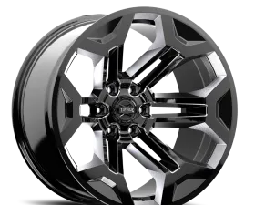 Rough Country Torque Pulse Wheel 20x9 Gloss Black 6x5.5 for Chevy, GMC, Toyota, Nissan