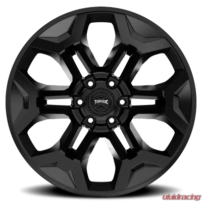 Rough Country Torque Prime Wheel 20x9 Satin Black -12mm 6x5.5 Fit Cadillac, Chevrolet, Ford, GMC, Jeep, Nissan, Toyota - TW407C-20908404-12