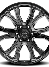 Rough Country Torque Prime Wheels 20x9 Gloss Black Milled Accent -12mm 6x5.5 Fit Chevy, Ford, GMC, Jeep, Toyota                                     - TW407C-20908413-12 - Image 3