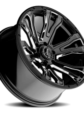 Rough Country Torque Prime Wheels 20x9 Gloss Black Milled Accent -12mm 6x5.5 Fit Chevy, Ford, GMC, Jeep, Toyota                                     - TW407C-20908413-12 - Image 4