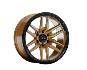 Rough Country Torque Pritchett Wheel 18x9 6x5.5 -12mm Bronze with Black Lip