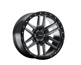 Rough Country Torque Pritchett Wheel 20x9 6x135 -12mm Anthracite Black Lip for Ford Bronco F-150