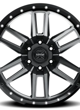 Rough Country Torque Pritchett Wheel 20x9 6x5.5 -12mm Anthracite Black Lip for Chevy, GMC, Ford, Jeep                                     - TW411C-20908412-12 - Image 4