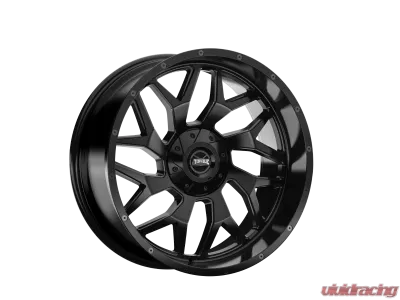 Rough Country Torque Vortex Wheel 20x9 6x5.5 -12mm Satin Black for Cadillac, Ford, GMC, Toyota - TW427C-20903504-12