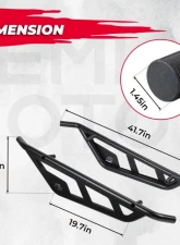 Kemimoto Tree Kickers Nerf Bars Rock Sliders CFMOTO Zce 950 Sport / HO Sport / HO EX                                     - B0101-03401BK - Image 6