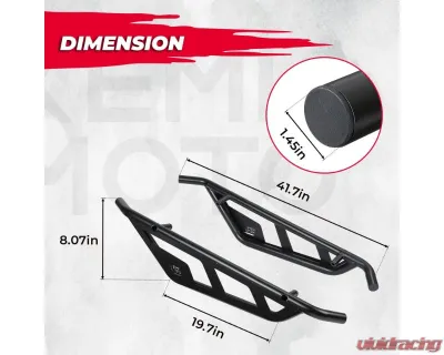 Kemimoto Tree Kickers Nerf Bars Rock Sliders CFMOTO Zce 950 Sport / HO Sport / HO EX - B0101-03401BK
