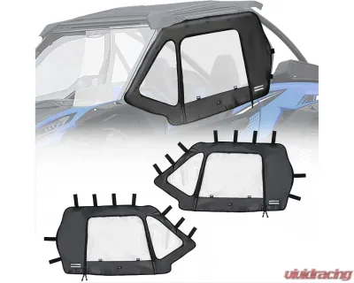 Kemimoto Soft Upper Doors Kit Kawasaki Teryx KRX 1000 - B0102-02002BK