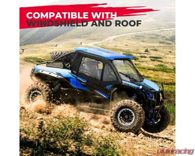 Kemimoto Soft Upper Doors Kit Kawasaki Teryx KRX 1000 - B0102-02002BK
