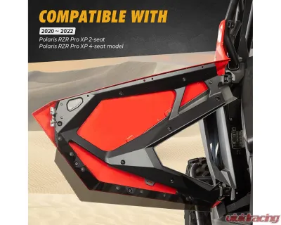 Kemimoto Panels Insert Kit Lower Door Valance Polaris RZR 2020-2023 - B0102-02101BK