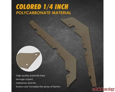 Kemimoto Panels Insert Kit Lower Door Valance Polaris RZR 2020-2023 - B0102-02101BK