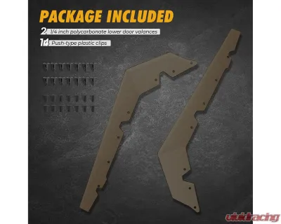 Kemimoto Panels Insert Kit Lower Door Valance Polaris RZR 2020-2023 - B0102-02101BK