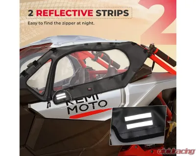 Kemimoto Soft Cab Enclosures Upper Door / Upper Windows Can-am Maverick X3 - B0102-02201BK
