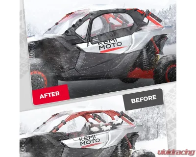 Kemimoto Soft Cab Enclosures Upper Door / Upper Windows Can-am Maverick X3 - B0102-02201BK