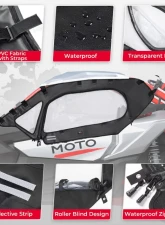 Kemimoto Soft Cab Enclosures Upper Door / Upper Windows Can-am Maverick X3                                     - B0102-02201BK - Image 6