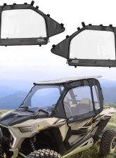 Kemimoto Soft Door / Upper Windows Water-resistant Windshield Polaris RZR XP 1000/XP 2014+                                     - B0102-02501BK - Image 9