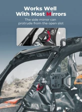 Kemimoto Soft Door / Upper Windows Water-resistant Windshield Polaris RZR XP 1000/XP 2014+                                     - B0102-02501BK - Image 4