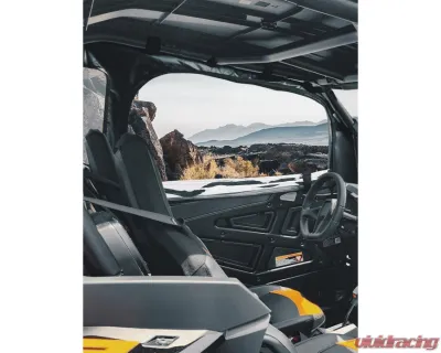 Kemimoto Soft Door / Upper Windows Water-resistant Windshield Polaris RZR XP 1000/XP 2014+ - B0102-02501BK