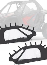 Kemimoto 2 Soft Upper Doors w/ Zippers | Upper Windows Polaris RZR PRO XP 2020-2023                                     - B0102-02601BK - Image 7
