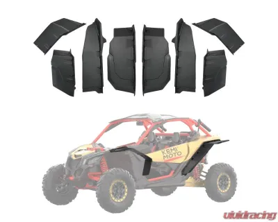 Kemimoto Upgraded Extended Fender Flares Can-Am Maverick X3 / X3 Max - B0103-00202BK