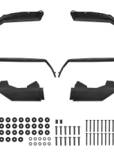Kemimoto Fender Flare Front | Rear Extended Mud Guards Can Am Defender                                     - B0103-01001BK - Image 3