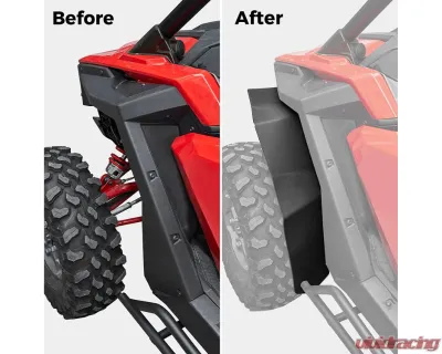 Kemimoto Fender Flares / Mud Flaps Kit Polaris RZR PRO XP 2020-2023 - B0103-01301BK
