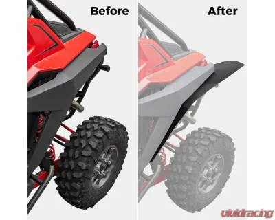 Kemimoto Fender Flares / Mud Flaps Kit Polaris RZR PRO XP 2020-2023 - B0103-01301BK